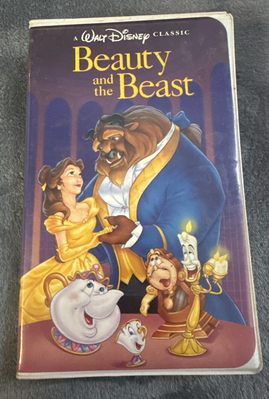 WALT DISNEY~BEAUTY AND THE BEAST~BLACK DIAMOND CLASSIC~VHS~TESTED~VG~1992 #1325~